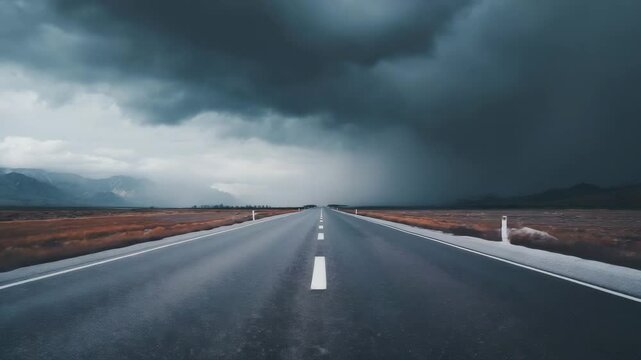 road way future career empty video motion