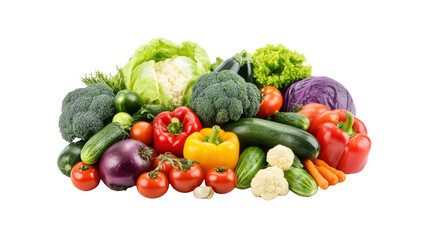 Vibrant Assortment of Fresh Vegetables - A Bountiful Harvest
