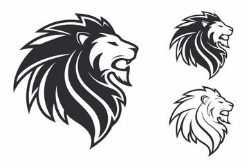 Obraz premium lion head tattoo