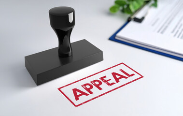 Stamp with Appeal text - 3D Illustration