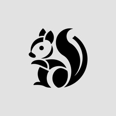 Squirrel mascot in cartoon vector style vector illustration