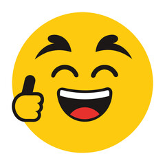 winking face emoji giving thumbs up.