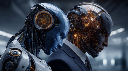 Hands of robots touching on insurance network connection highlight robotics revolutionizing industry processes. Insurance leverages RPA AI automation for claims processing underwriting fraud detection