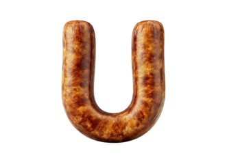 Letter U sausage
