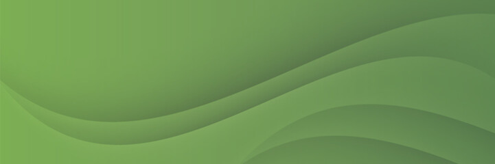 Abstract green wavy background. Vector modern