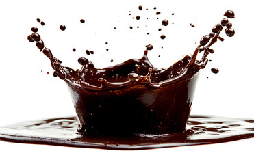 coffee splash in a glass