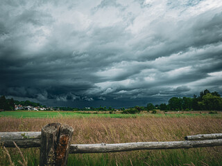 Aufziehendes, heftiges Gewitter