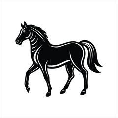 Horse icon vector illustration isolated on white background