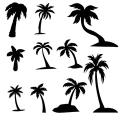 Fototapeta premium Set Of 10 Tree Vector File