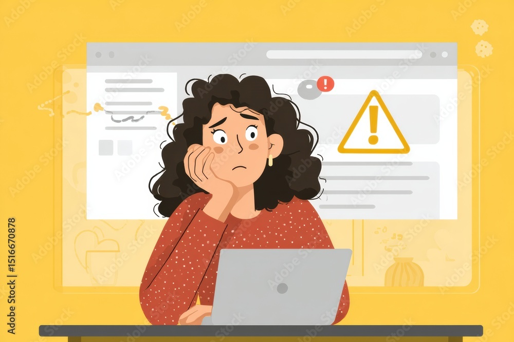 Poster User Experiences Confusion While Reading a Warning Message From a Browser With a Light Yellow Background in a Workspace Setting