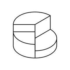 Pie Chart Vector icon