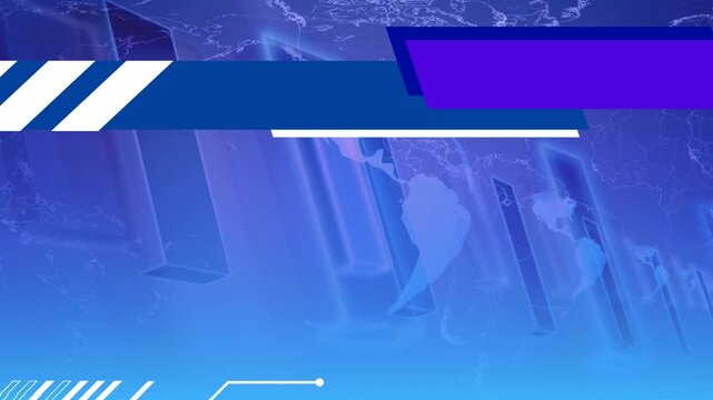 Animated light video presents blue color