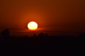 beautifuls sunset sky with cloud