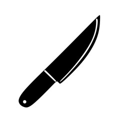 Silhouette Chef Knife Culinary Icon Element Illustration Design