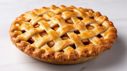Close-up view of a delicious  pie.