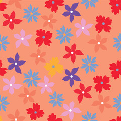Abstract Handmade Floral textile patterns with digitally enhanced seamless, perfect for wall art, stylish fashion prints, and versatile wrapping paper.
