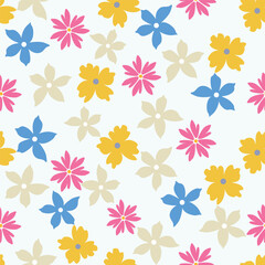 seamless pattern with flowers
