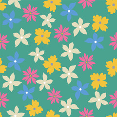seamless pattern with flowers