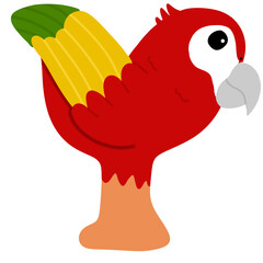 Alphabet letter Y with animal illustration