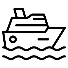 Cruise icon in vector illustration