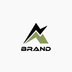 letter A logo for climbing or outdoor equipment brand