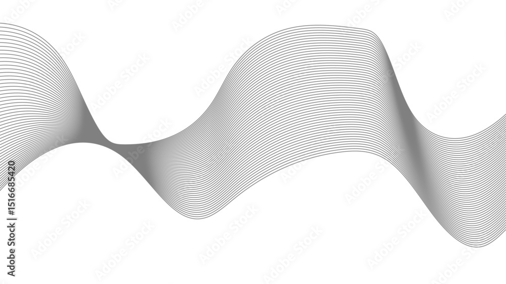 Poster background lines wave abstract stripe design. white background, mesh abstract, vector blurred soft b