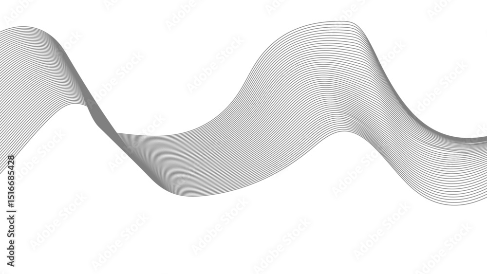 Aufkleber background lines wave abstract stripe design. white background, mesh abstract, vector blurred soft b