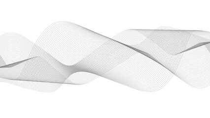 Thin wavy line abstract background. Wavy line horizontal divider outline minimalist background.