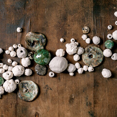 Handmade ceramic beads