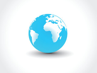 Globe Design Element World Map on a Globe.