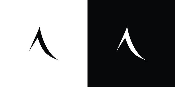 Modern and simple letter A initials logo design