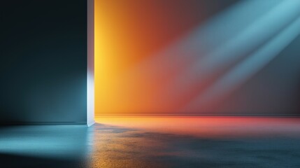 Minimalist gradient surface with abstract negative space, embodying simplicity and modern elegance