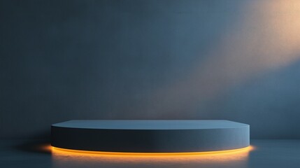 Minimalist gradient surface with abstract negative space, embodying simplicity and modern elegance