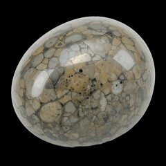 old stone sphere isolated on transparent background