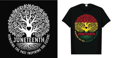 Fototapeta premium Honoring The Past Inspiring The Future Juneteenth Teacher T-Shirt