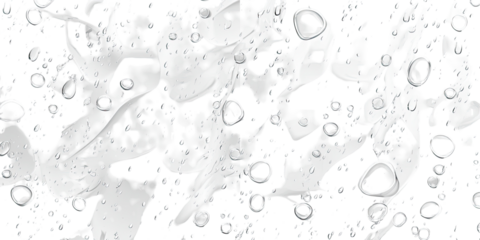 Abstract White Blotches on Black