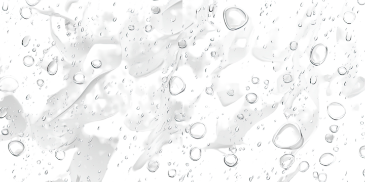 Abstract White Blotches on Black