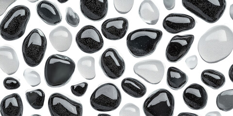 Black and White Pebble Pattern