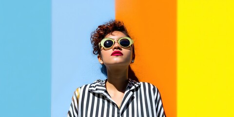 dynamic angle photo of woman wearing retro revival