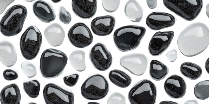 Black and White Pebble Pattern
