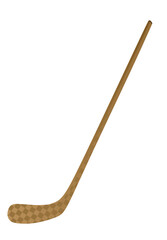 Brown hockey sticks . vector illustration