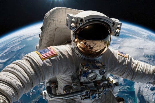 Exploring the beauty of Earth from space with an astronaut during a spacewalk by the International Space Station - Powered by Adobe