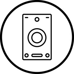 Speaker line icon style