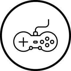 Gamepad line icon style