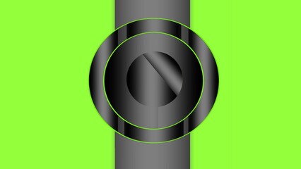 Abstraktes rundes Design auf grünem Hintergrund