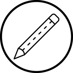 Pencil line icon style