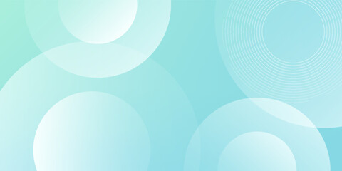 Minimalist banner background. Green and blue gradations.Circle geometric background. Simple design. Vector. EPS 10