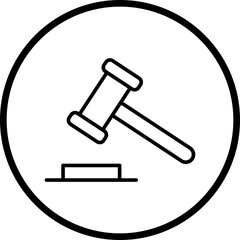 Auction Line Icon Style