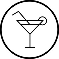 Lemonade Line Icon Style