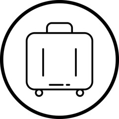 Luggage Line Icon Style